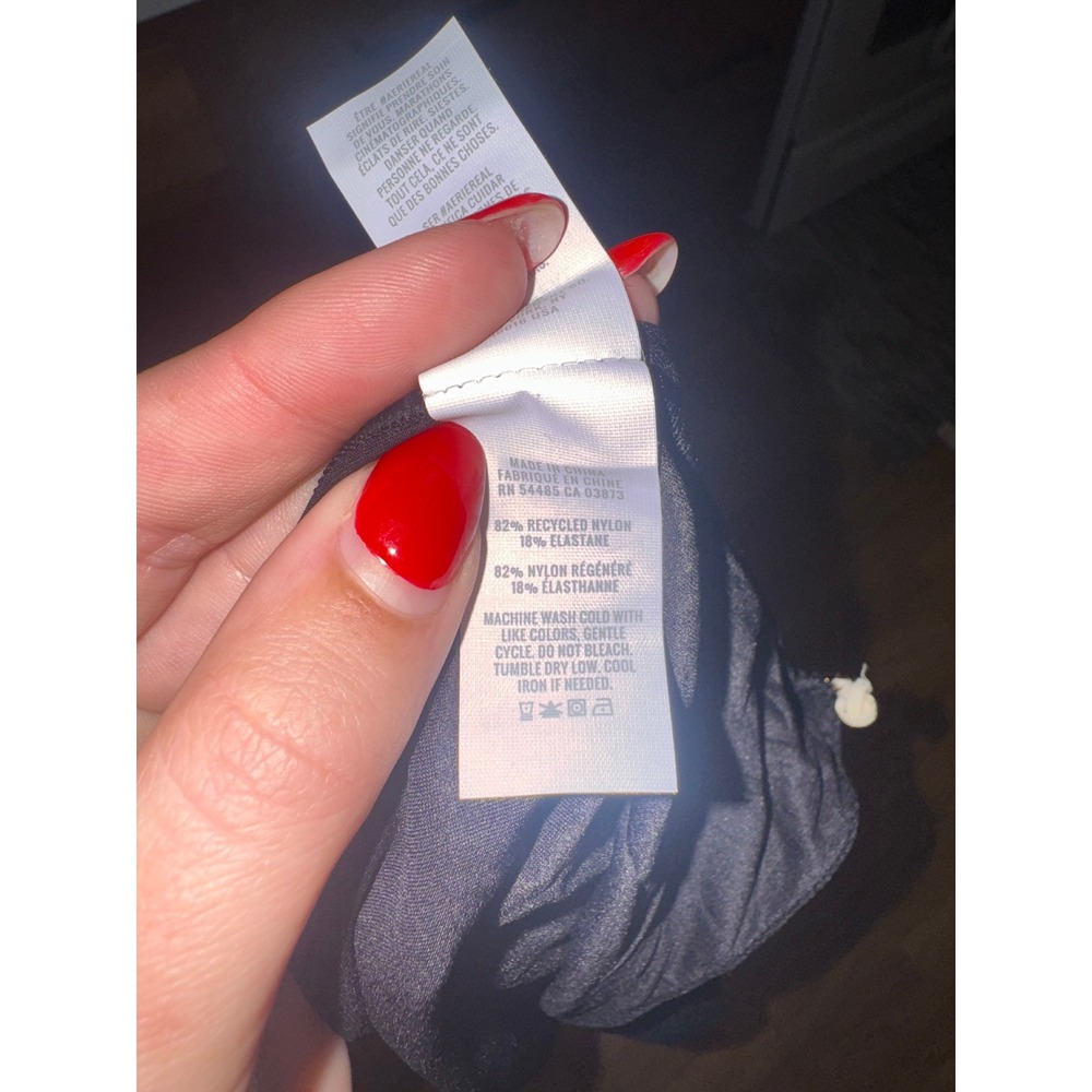 SMOOTHEZ by Aerie Mock Neck Sleeveless Bodysuit Black XL NWT - Picture 5 of 5